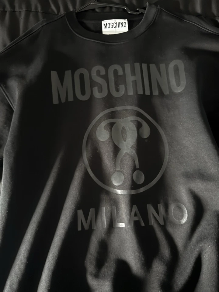 Moschino Sudadera 100% Genuina Pullover-Enguatada, Pullover) Talla M Hombre/Unisex Foto 3 de 4