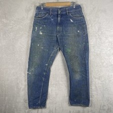 Vintage 50s Penneys Foremost Selvedge Denim Jeans Mens 32x28 Repaired 1950s Hole