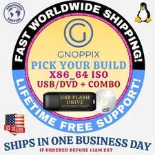 Gnoppix LINUX OS | LATEST BUILDS ISO | DVD, USB, COMBOS | FAST SHIPPING