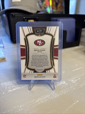 2025 Panini Select Brock Purdy Case Hit Zebra Premier Level SF