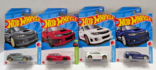 Hot Wheels SUBARU WRX STI 2/10 4/5 HW J-Imports Rosso Bianco Blu Grigio Set Lotto di 4