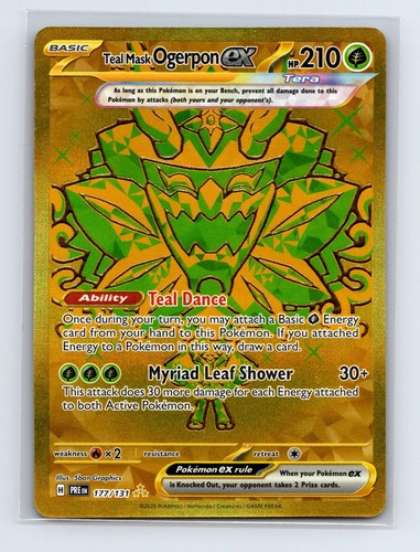 Teal Mask Ogerpon ex 177/131 Prismatic Evolutions Holo NM