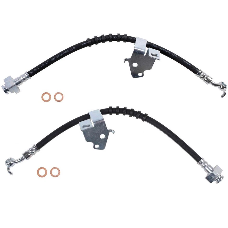 Тормозная магистраль гидравлического шланга переднего тормоза Sunsong для Ford Fusion 2010 2011 2012 годов выпуска - Изображение 2 из 4