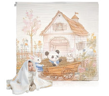 Baby Bath Towels, Super Soft Cotton Receiving Blanket for Baby's Delicate Skin