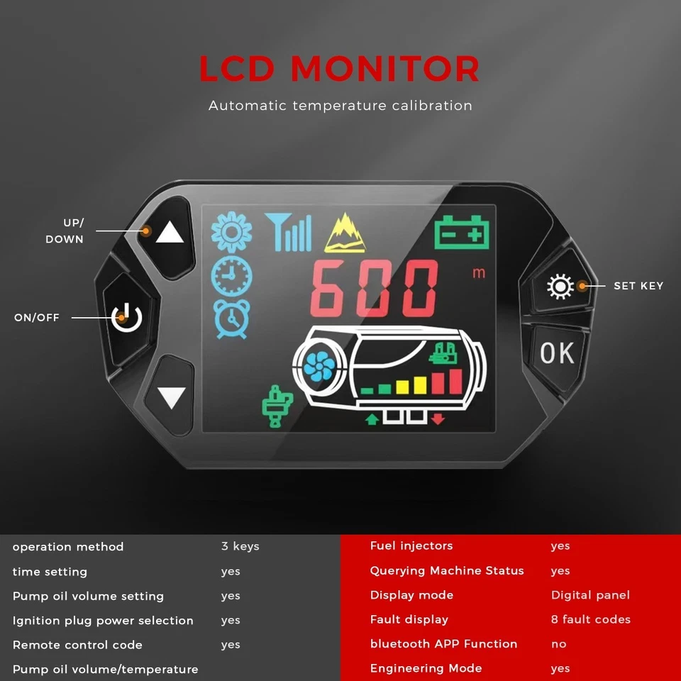 12V Standheizung Luftheizung Geschlossener Brennkammer Ölheizung Dieselheizung - Bild 3 von 4