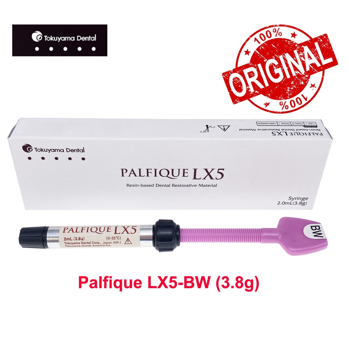 100% Palfique Tokuyama LX5-BW Resin Based Dental Restorative