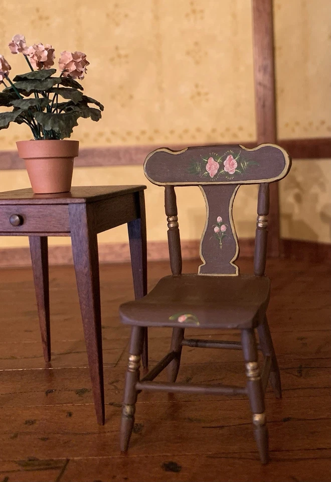 IGMA MARY GRADY O’BRIEN SILLA AMERICANA Temprana Pintada Casa de Muñecas Miniatura 1:12 Foto 4 de 4