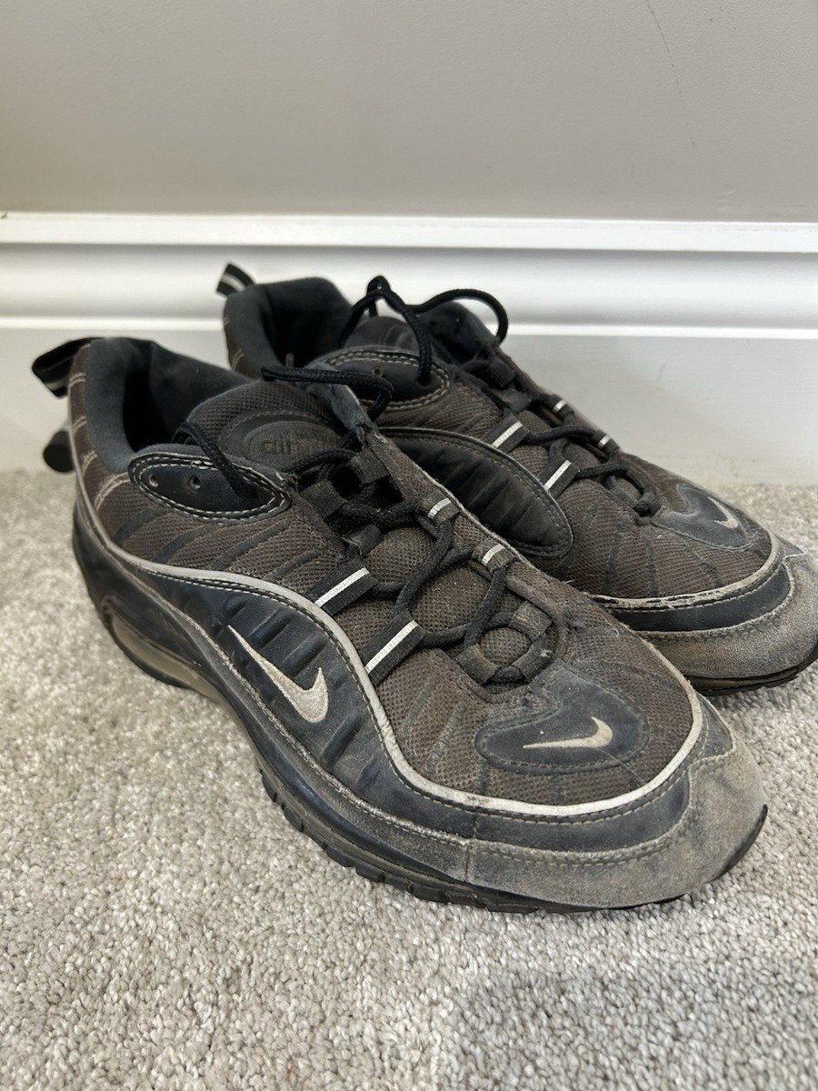 Nike Air Max 98 - Size UK 6 - Black Metallic Silver - Men's | eBay UK