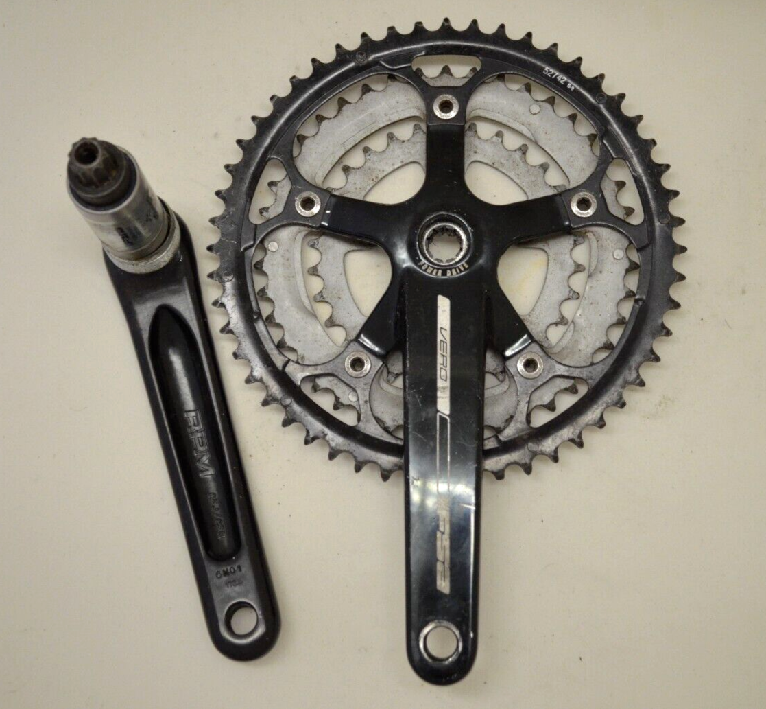 Vintage Vero FSA 52/42/30T 172.5 mm 130 BCD Crankset w Vintage Vero FSA 52/42/30T 172.5 mm 130 BCD Crankset w