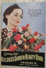 Spring 1938 Kellogg's Garden Beauty Floral Book Catalog Three Rivers MI Michigan