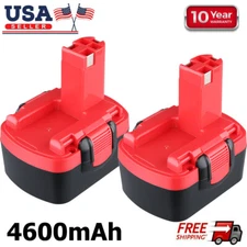 2x 14.4V for Bosch BAT038 BAT040 BAT041 BAT140 4.6AH Battery 33614 13614 32614
