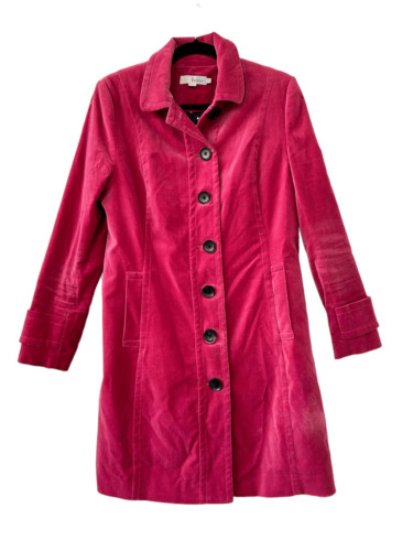 Boden Keswick Velvet Trench Coat Button-Up Women’… - image 1