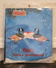 TITAN NEEDLECRAFT 778 FELT WALL HANGING KIT CHRISTMAS GEESE SEASON'S GREETINGS