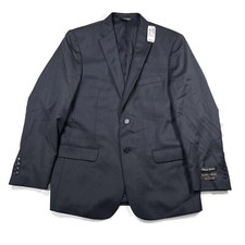 Jos A Bank Traveler Slim Fit Suit Separate Navy Blue Blazer Jacket 41R New Wool