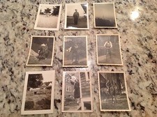 Army WWII Soldiers photo lot 9 pictures horses Germany