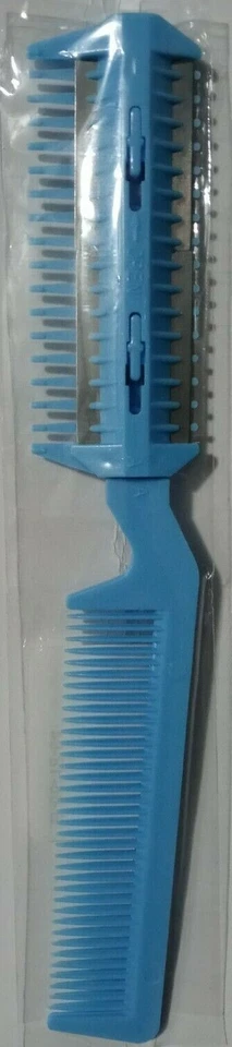 Peine de afeitar profesional adelgazante de cabello con cuchillas y peine color puede muy Foto 4 de 4