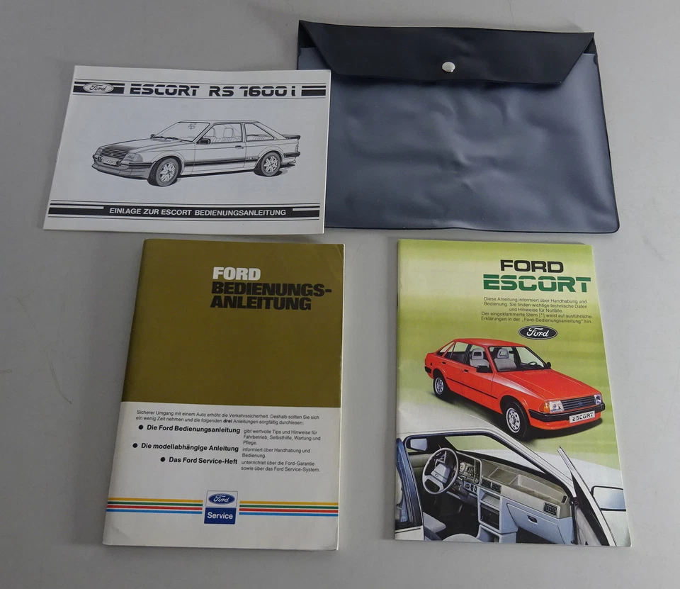 Bordmappe + Betriebsanleitung Ford Escort III + RS 1600 i Stand 06/1983 - Bild 1 von 1