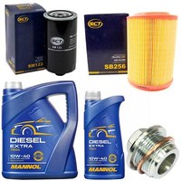 MotoröL Filter Set 10W40 6 Liter + ÖLablassschraube FüR VW Transporter IV 2.4 D