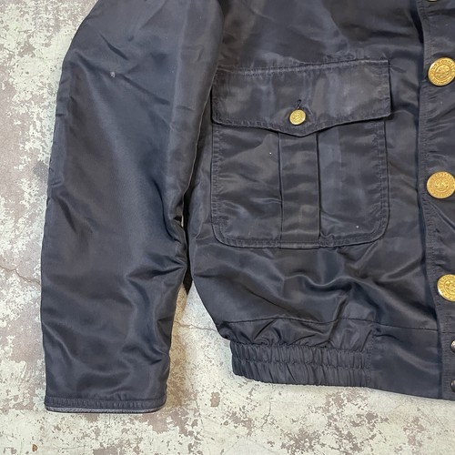 Vintage 60’s 70’s Nylon Full Zip Metropolitan Police Jacket Size 38 Blue Officer - Picture 5 of 11