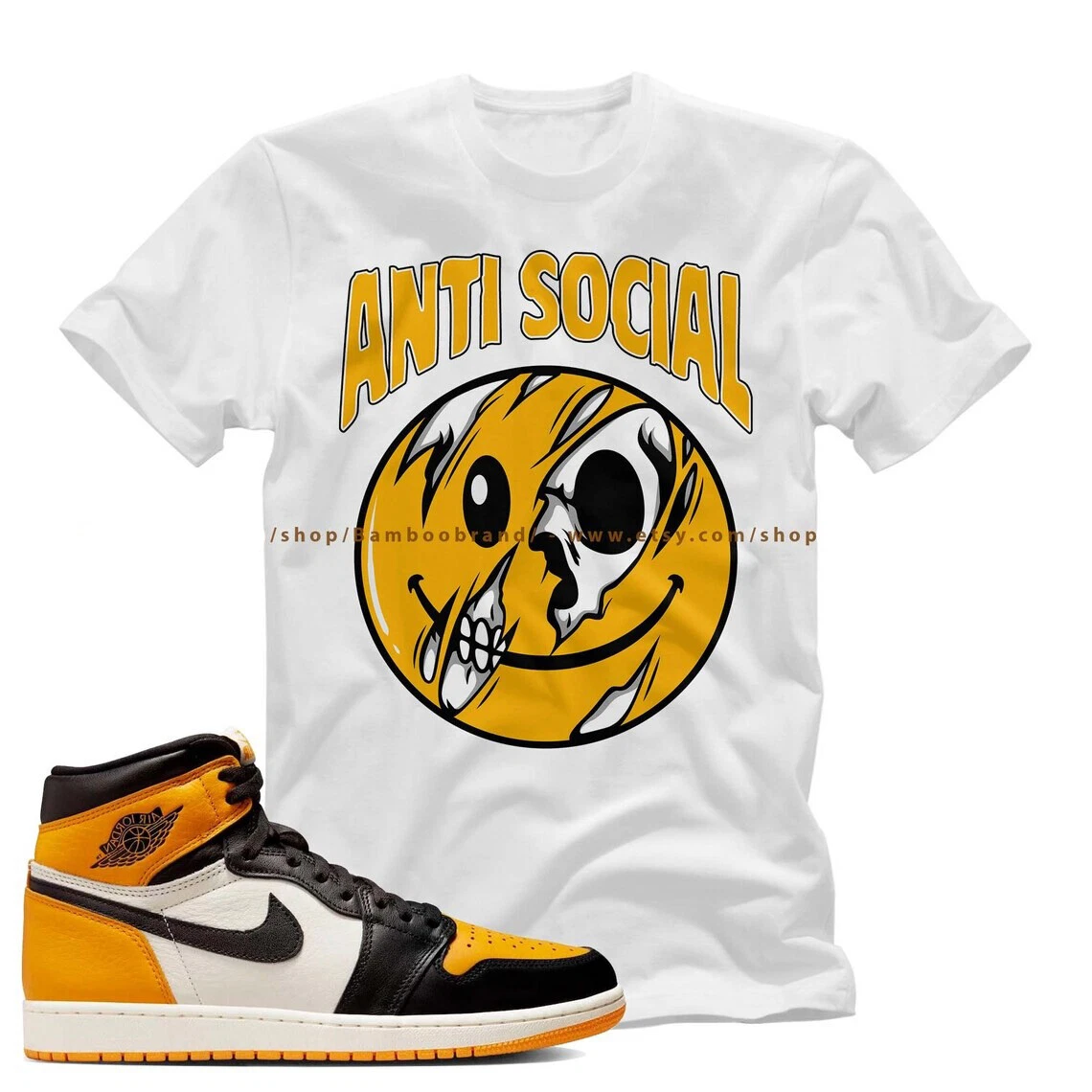 Yellow and black shop jordan 1 shirt