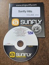 SF233   SUNFLY KARAOKE CDG VERY RARE, NOT SOLD IN THE USA LOT UK