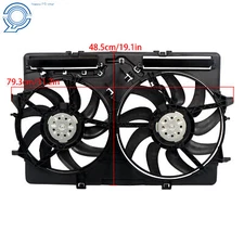 Radiator Cooling Fan Assembly for Audi A5 Q3 A6 A4 Q5 / AU3115113 New