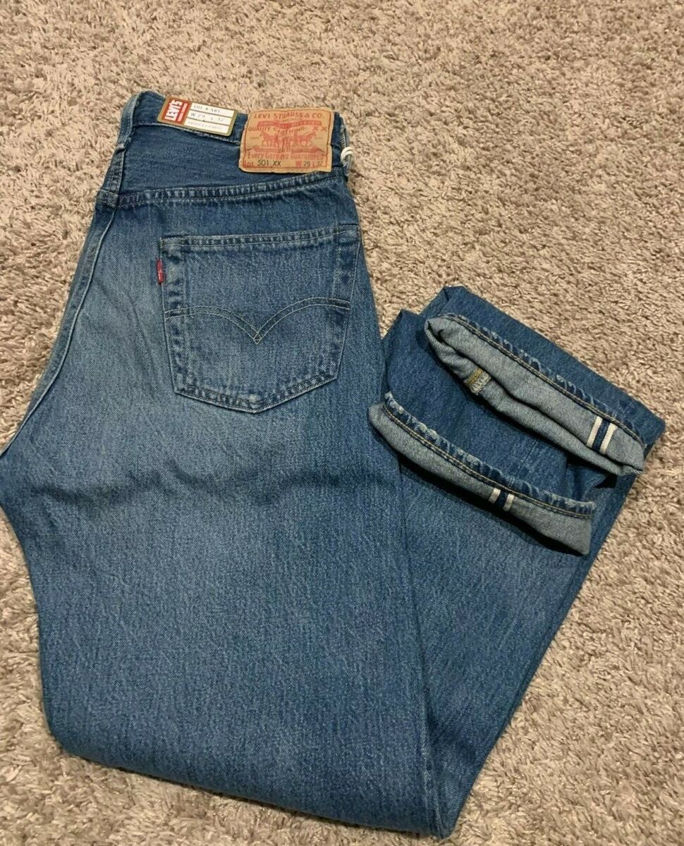 Levi's LVC 1955 501 XX Selvedge Jeans Made In Japan 29X32 NWT RT$265 0066 U44 Levi's LVC 1955 501 XX Selvedge Jeans Made In Japan 29X32 NWT RT$265 0066 U44