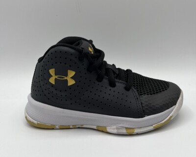 Under Armour Kids Youth Black High Top Basketball Shoes