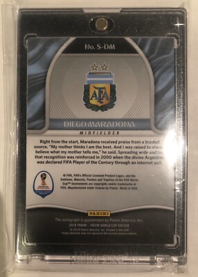2018 Panini Prizm World Cup Signatures Diego Maradona AUTO | eBay