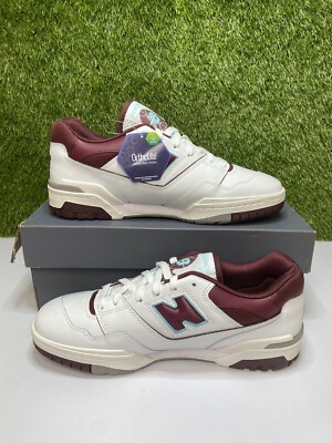 New Balance 550 White Burgundy Sneakers Men\'s Size 10.5 New Balance 550 White Burgundy Men main image 2