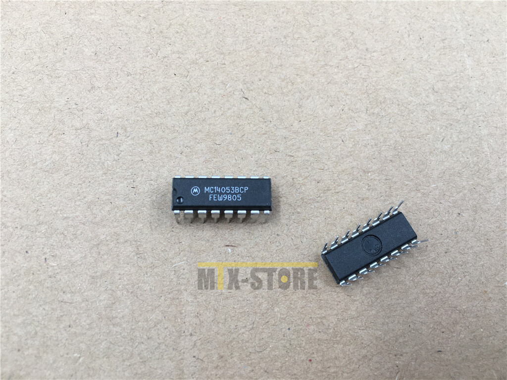 Lot De 10 Multiplexeurs/démultiplexeurs Analogiques MC14053BCP – DIP-16, Neufs, Origine Chine