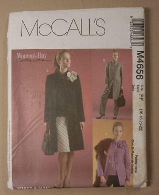McCall's Woman's Day Collection Sewing Pattern M4656 Size FF 16-22-Unused-2004