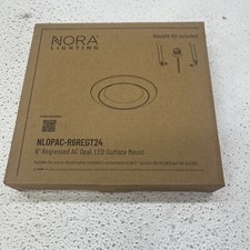 Nora Lighting NLOPAC-R6REGT2427 Opal 7-3/8" LED Flush Mount - White