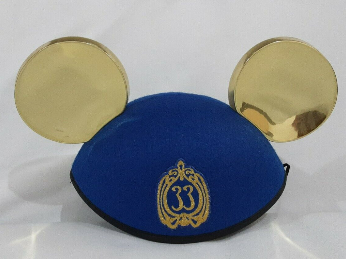 Disney Club 33 Blue and Gold Mickey Ears Luxury Club 33 Glass Crystal Ears - Etsy main image 4