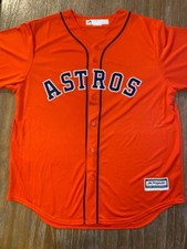 GEORGE SPRINGER HOUSTON ASTROS MAJESTIC COOL BASE JERSEY ORANGE SIZE 2XL