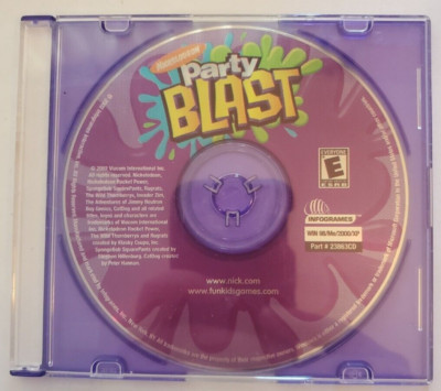 Nickelodeon Party Blast, 2002, PC CDROM Infogames Win 95/Me/2000/XP ...