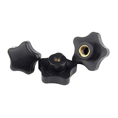 ANSIEDIO 5Pcs M8 x 39mm Manopola Stella, Pomello a Stella, Dado a Stella (D7X)
