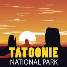 Tatoonie National Park | Laminated Vinyl Decal Sticker Label