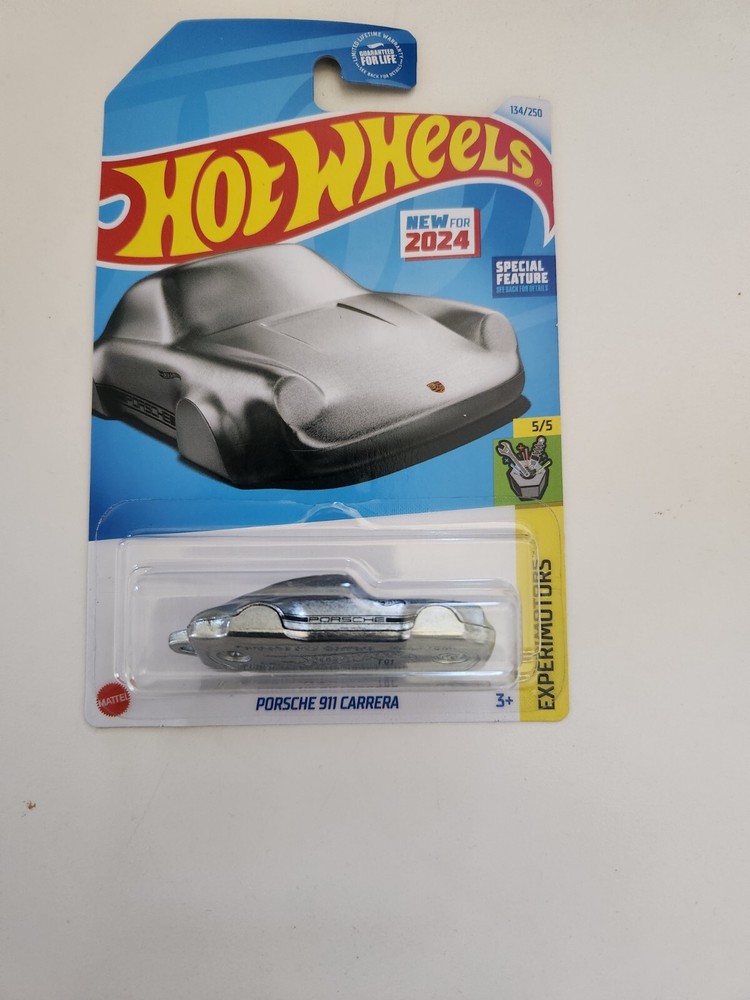 Hot Wheels Porsche 911 Carrera Keychain - Silver