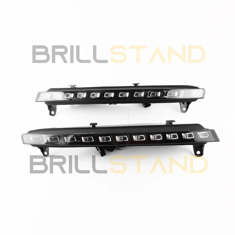 LED DRL Daytime Running Light Bumper Fog Lamp w Turn For Audi Q7 2007 2008 2009 - Image 4 of 4