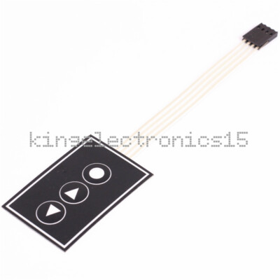 2PCS 1x3 Matrix Array 3Key 1*3 Keys Membrane Switch Keypad Keyboard 36*55mm