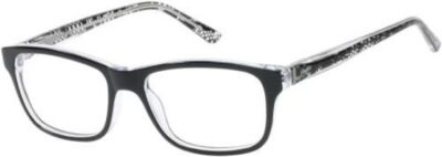 Candie's C Cami BLK Black Cat Eye Plastic Optical Eyeglasses Frame 53-16-135 AB