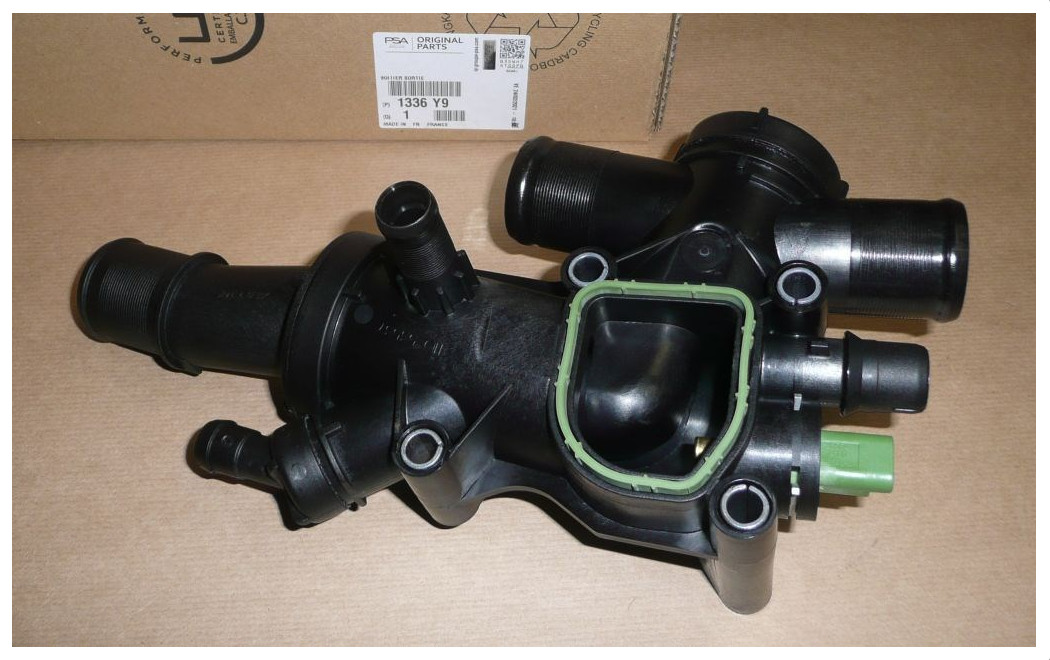 Boîtier thermostat 1336.Y9 anti-surchauffe pour l'étanchéité thermique du moteur Citroën C5