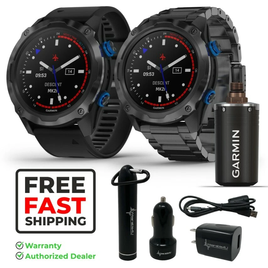 Garmin Descent Mk2i w Descent T1 Dive Computer and Power Pack