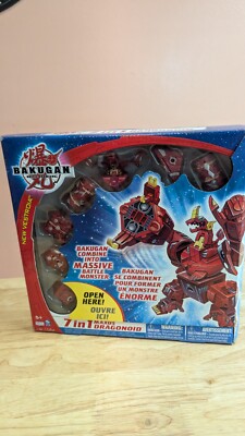 BAKUGAN 7 IN 1 MAXUS DRAGONOID SET! *NEW IN BOX* ULTRA RARE!