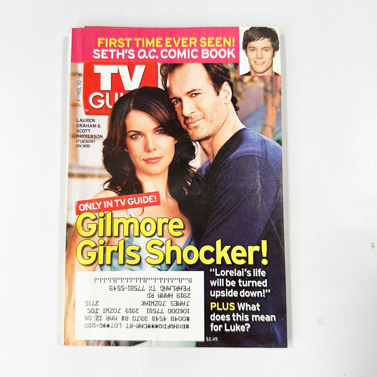 Vintage TV Guide April 10 - 16 2005 Gilmore Girls, Donald Trump, OC Comic