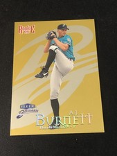 1999 Fleer Brilliants Gold AJ Burnett #151G /99 Rookie RC