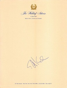 ED KOCH (+2013) - Mayor of New York City (78-89) - Autograph
