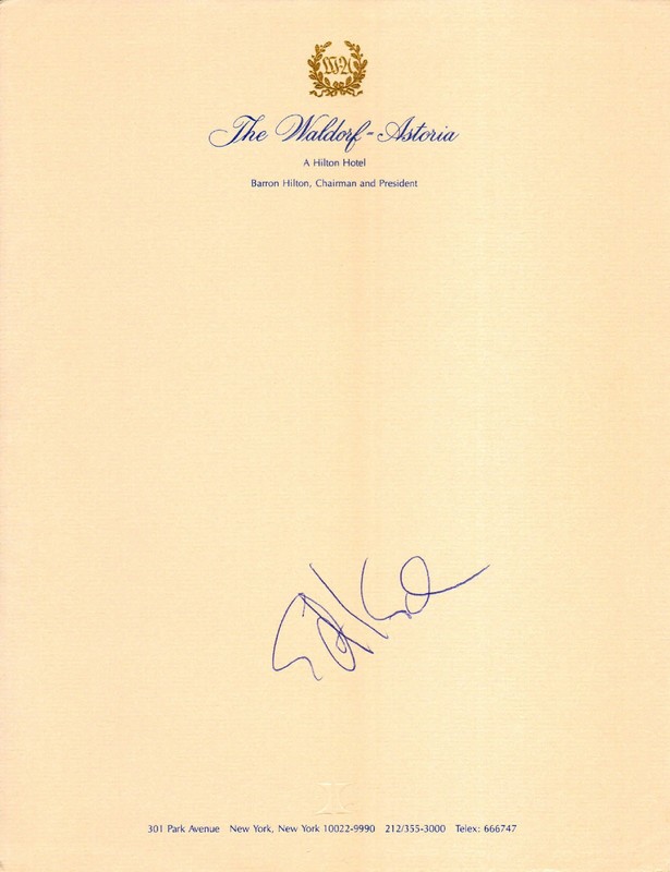 ED KOCH (+2013) - Mayor of New York City (78-89) - Autograph