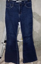 Hollister Blue High Rise Flare Denim Jean 4S 27S